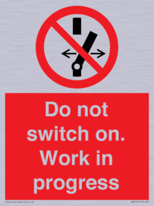 Do not switch on. Work in progress